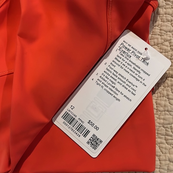 Lululemon Power Pivot Tank *Everlux
Pink Punch Size 12. BNWT - Picture 7 of 7